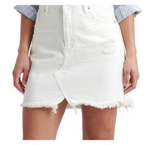 Lucky Brand Old Favorite White Denim Jean Mini Skirt-Size 2
